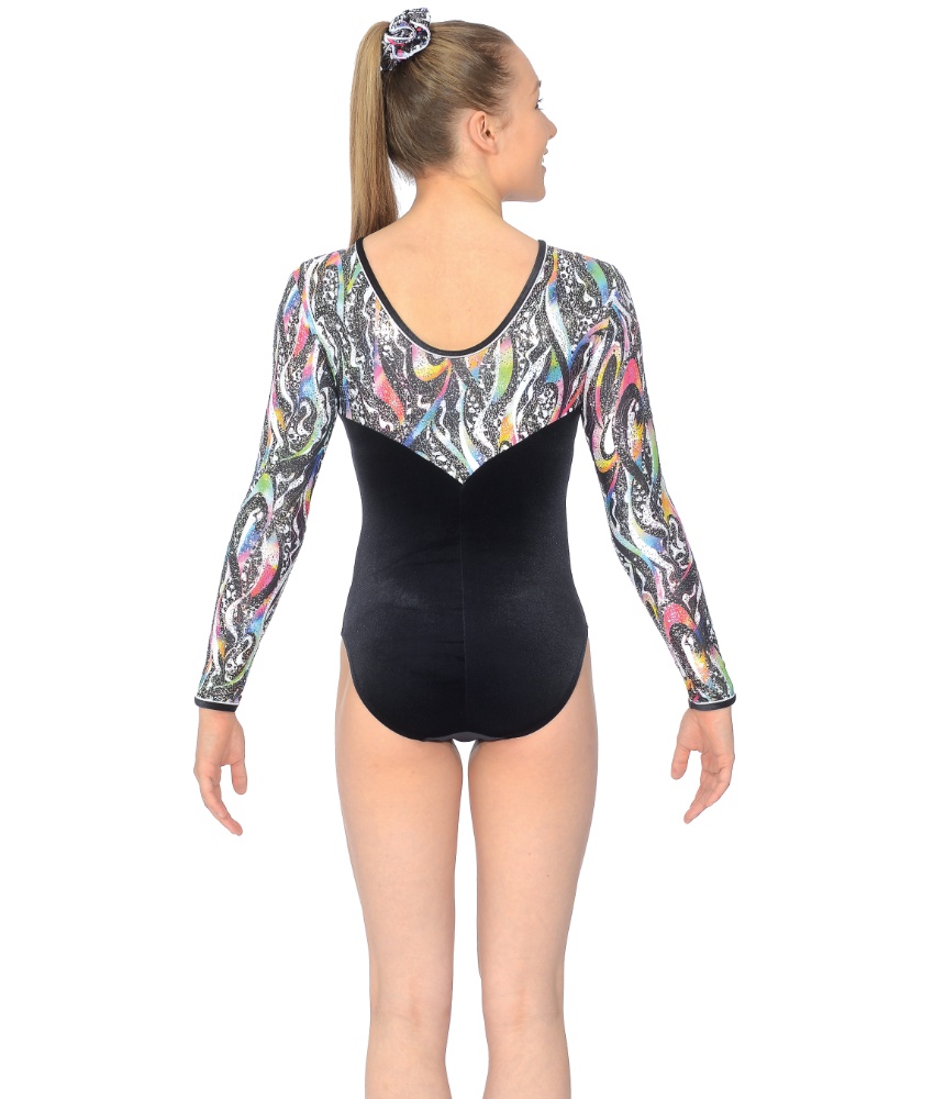 Pandora Velvet Long Sleeve Leotard