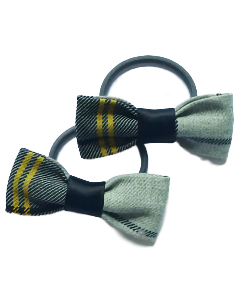 NPS Tartan Pigtail Bow Bobbles (2 Pack)