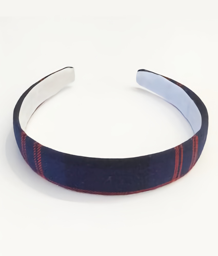 LNS Tartan Wide Plain Hairband