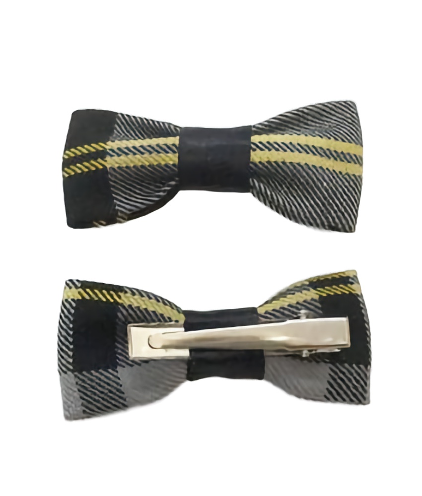 NPS Tartan Small Bow Clips