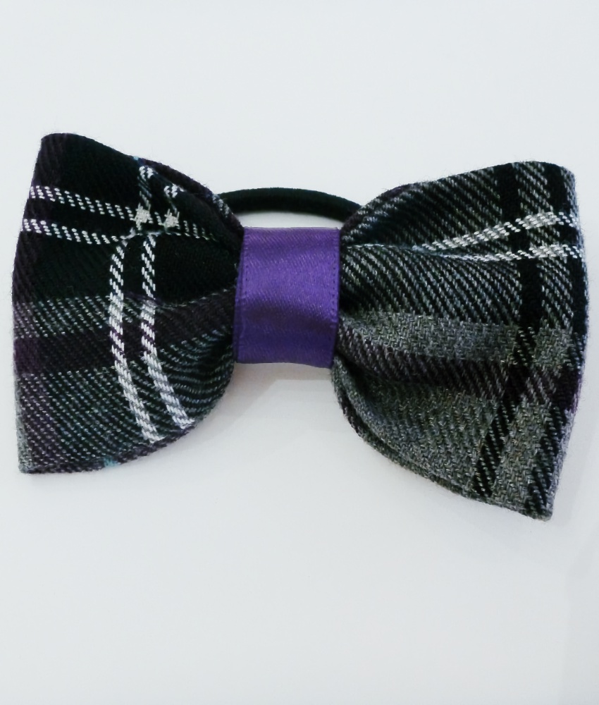 Tartan Ponytail Bow Bobble