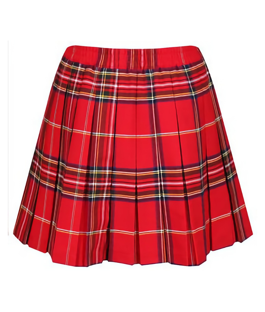 Junior Stitch Down Lune Tartan Skirt by Trutex