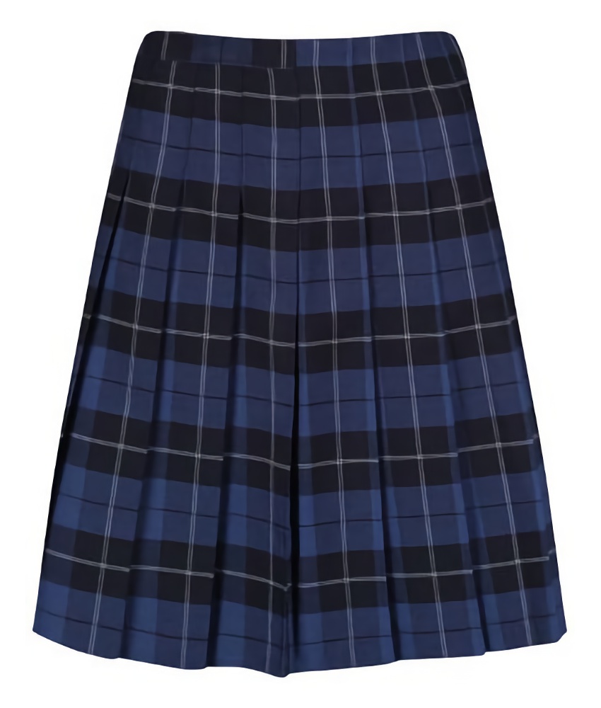 Senior Stitch Down Pleat Pendle Tartan Skirt by Trutex (GST)
