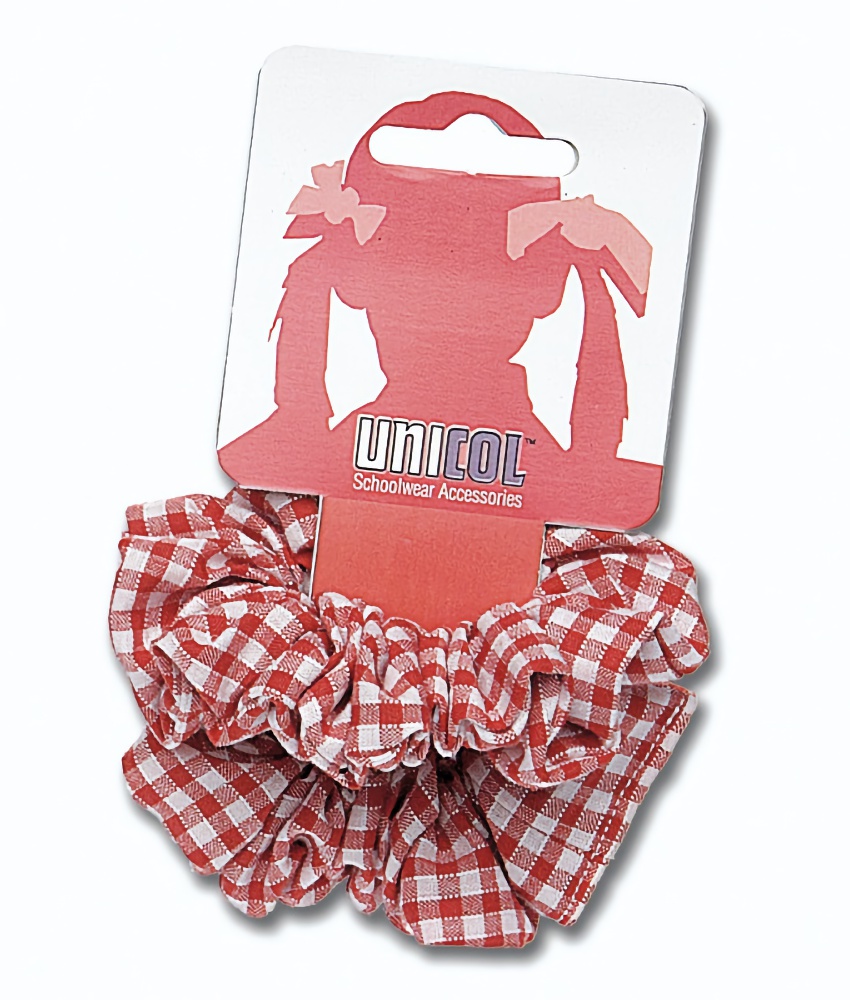 Gingham Hair Scrunchies