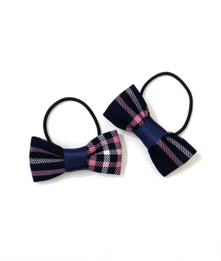 Westfield Tartan Pigtail Bow Bobbles (2 Pack)