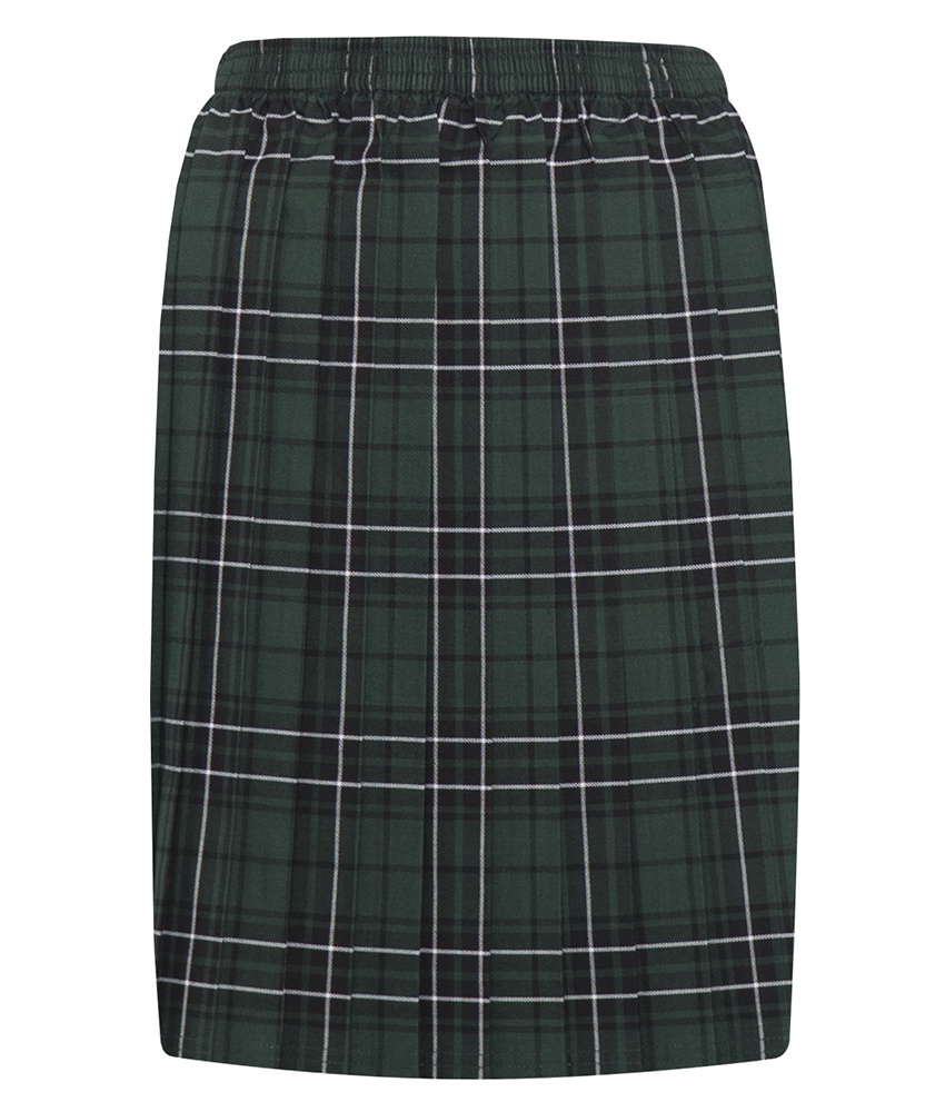 Skye Tartan Green Pleated Skirt