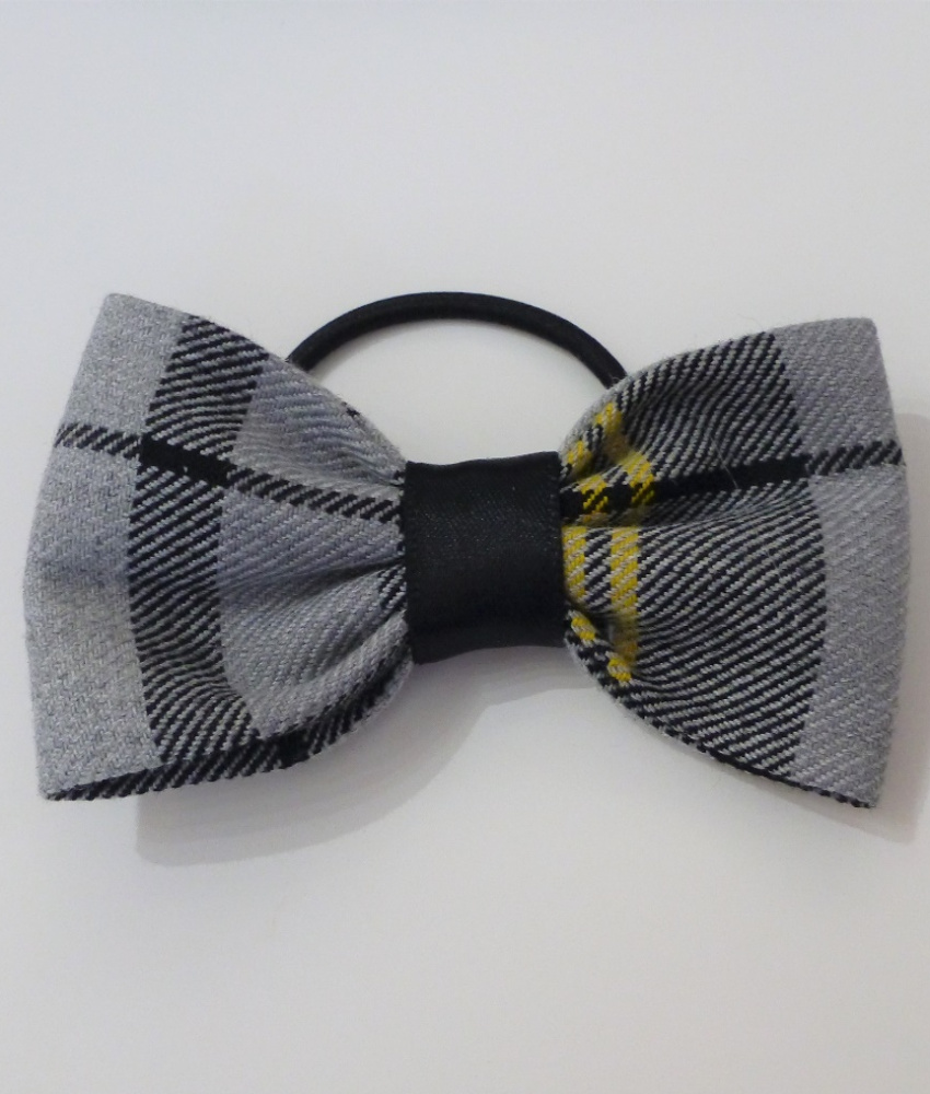 NPS Tartan Ponytail Bow Bobble
