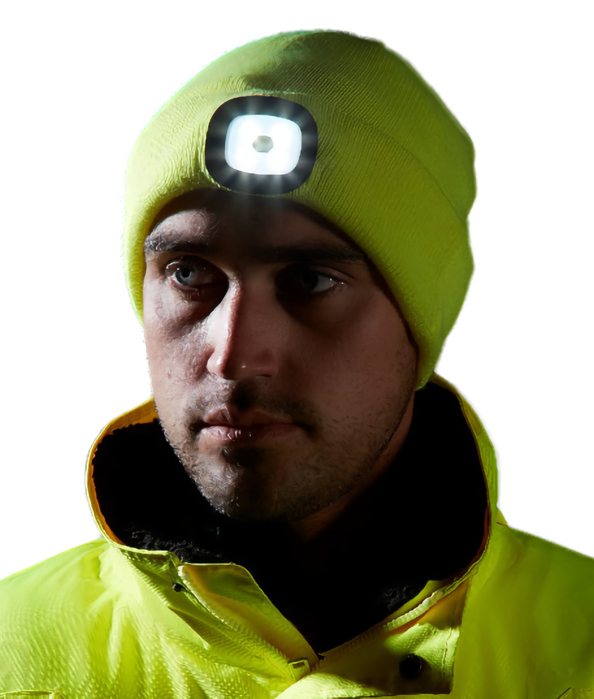 Beanie Hat with LED Headlight