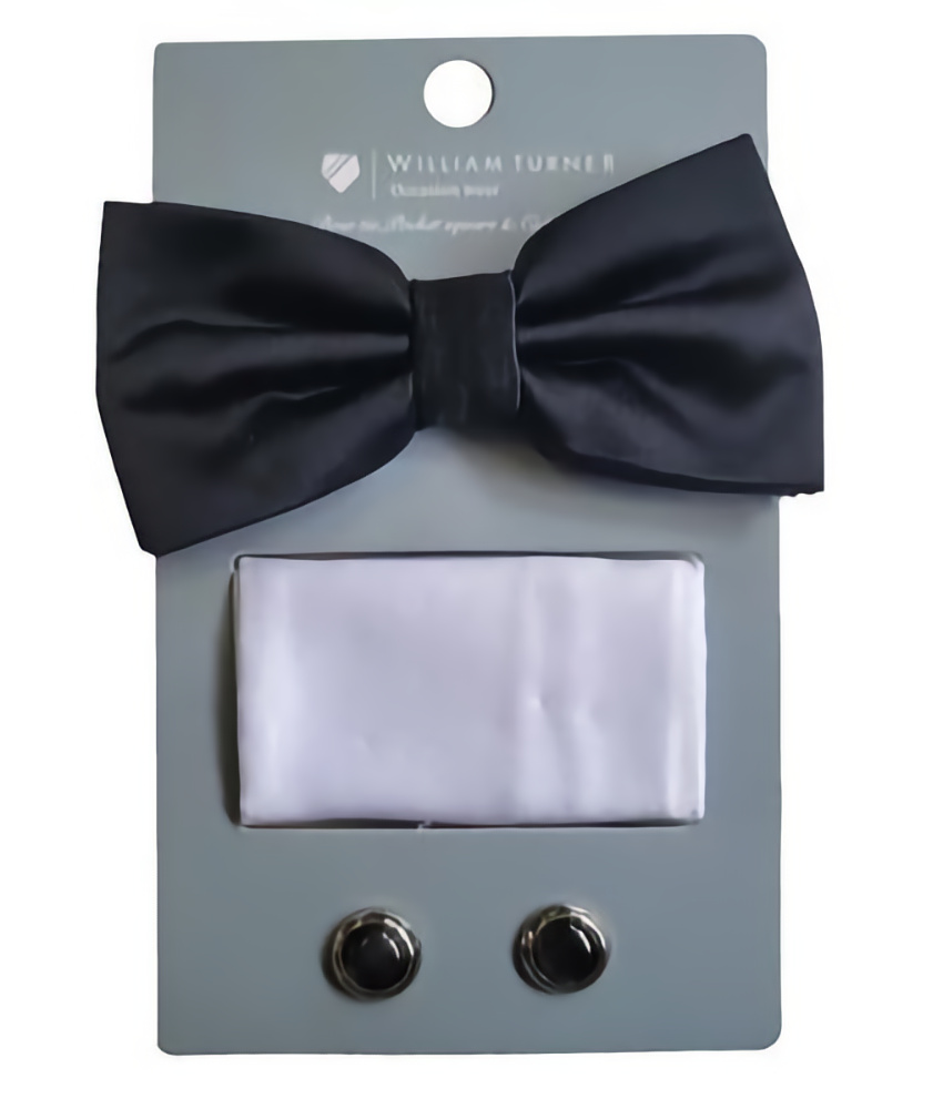 Black Tie Set with Cuff Links