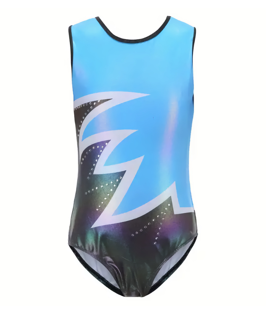 Lightening Rhinestone Gym Leotard