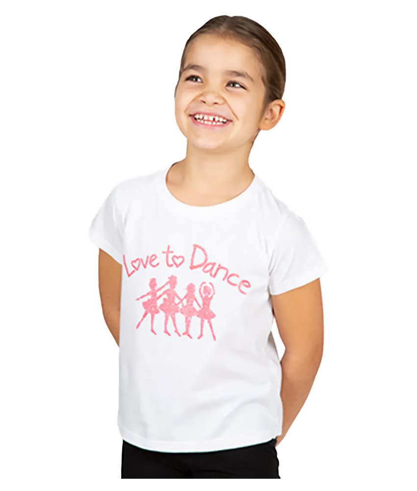 Love To Dance Tee Shirt by little Ballerina