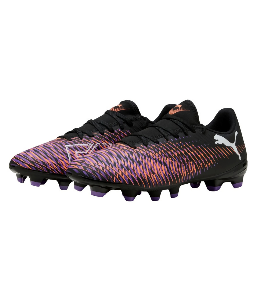 Puma Ultra 8 Play Football Boots in Black/Orange/Purple